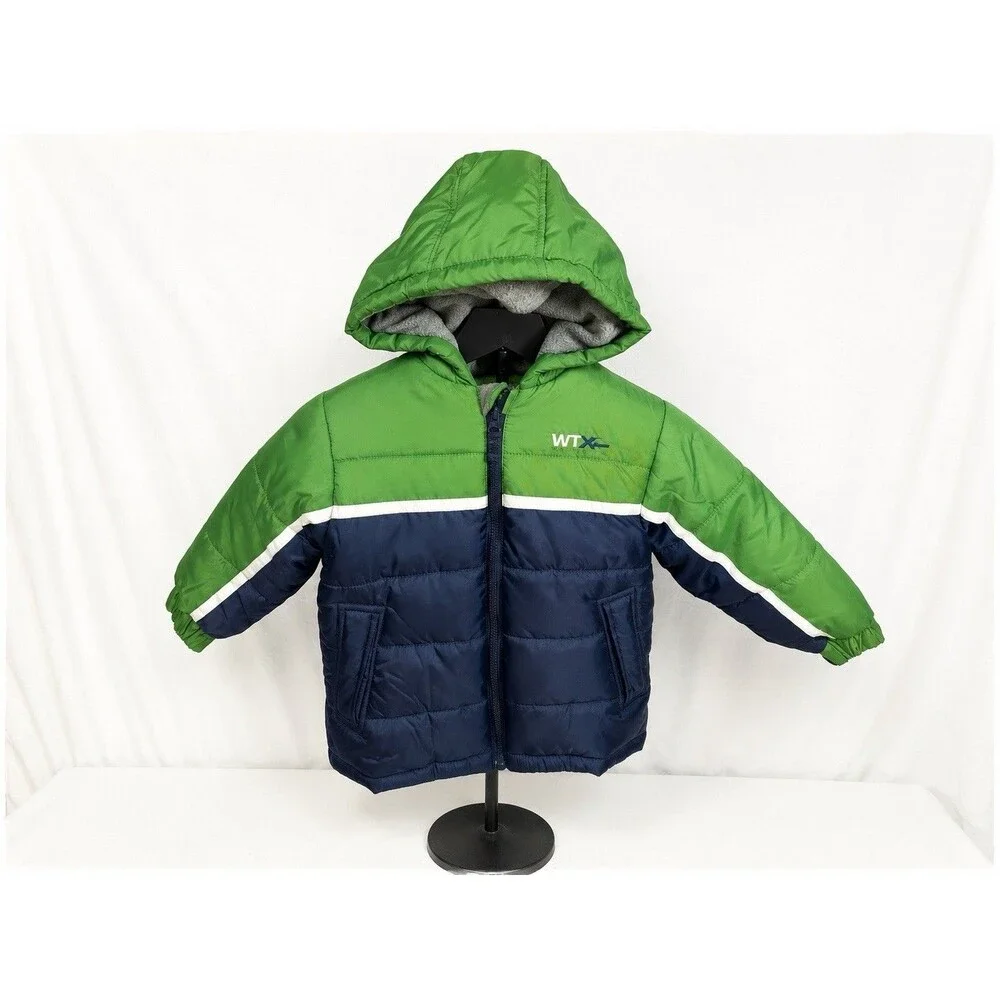 NEW NWOT Boys Winter Coat Jacket Size 4 Fleece Lined Gray Clothes